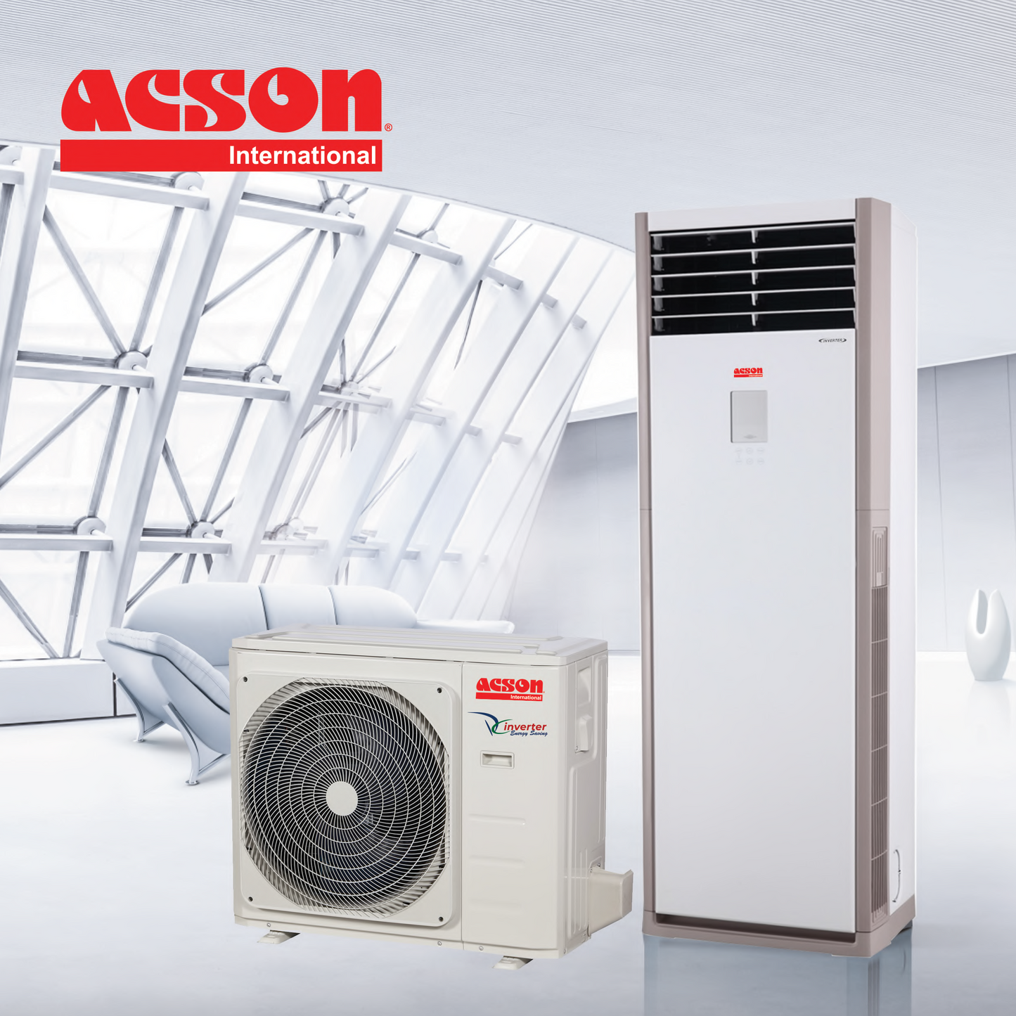 ACSON Floor Standing, Inverter Heat & Cool 4.2 TR A5FSY50FR-M